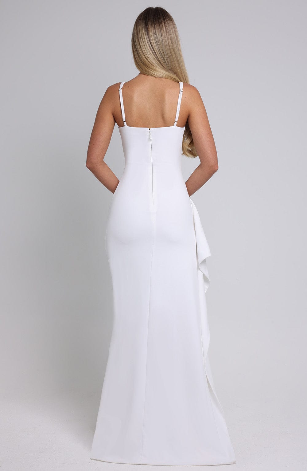Violetta Maxi Elbise - Fildişi