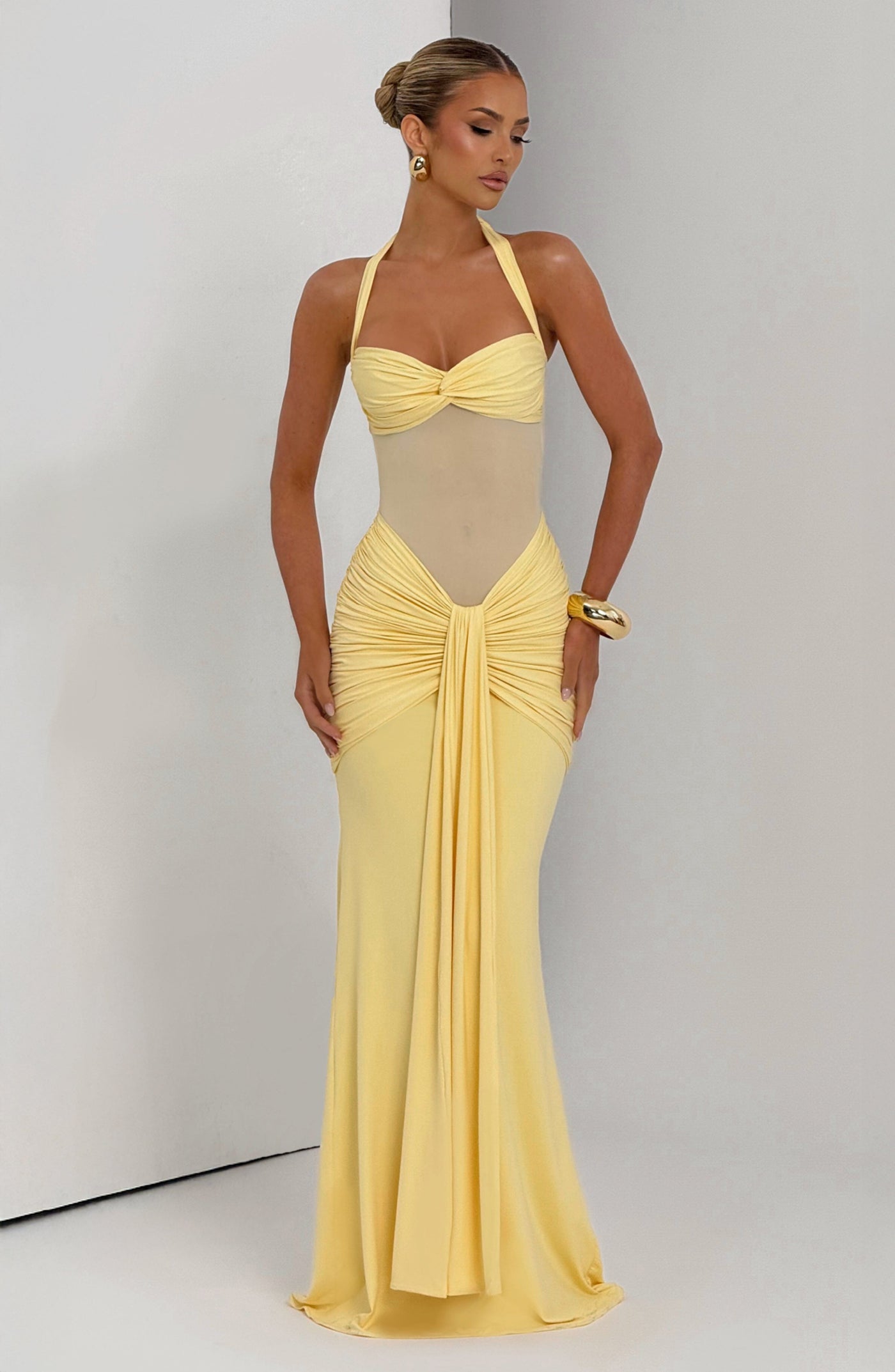 Vixen Maxi Elbise - Limon