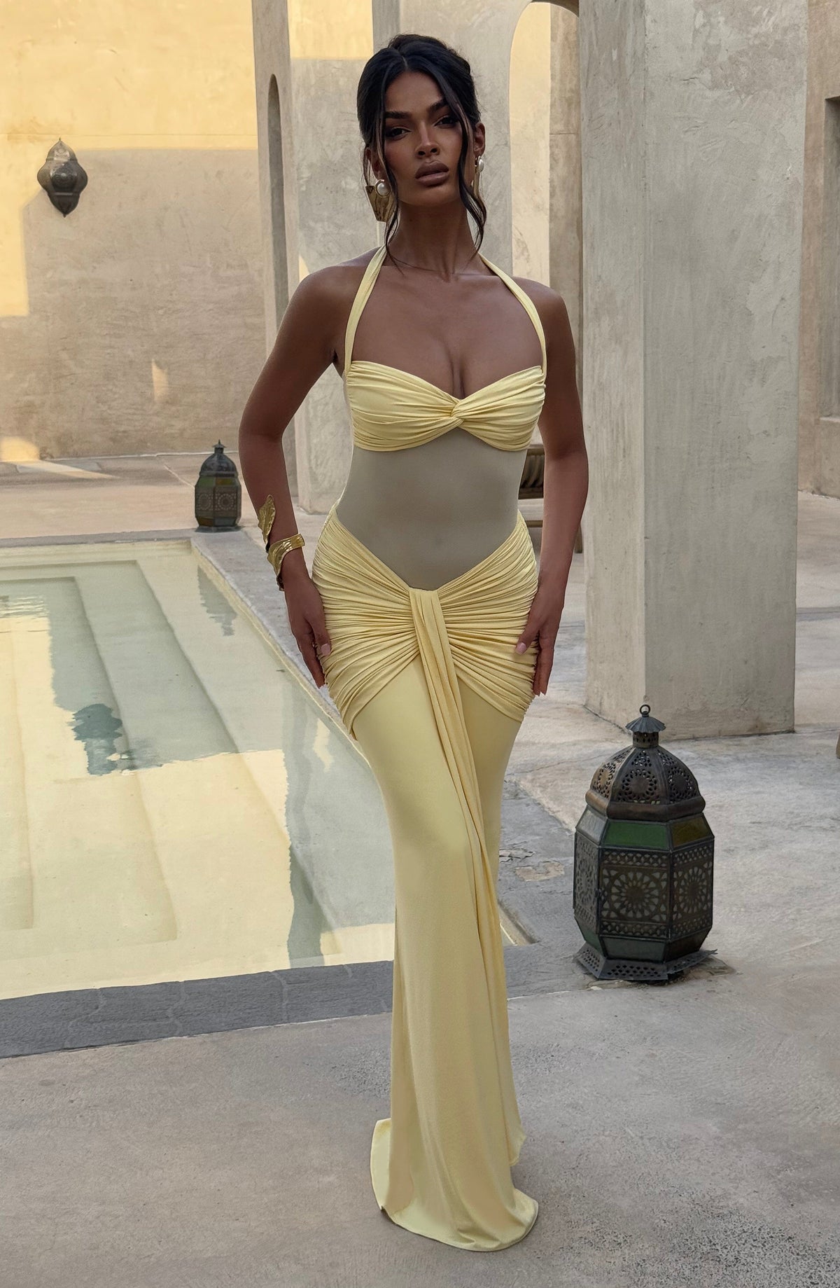 Vixen Maxi Elbise - Limon