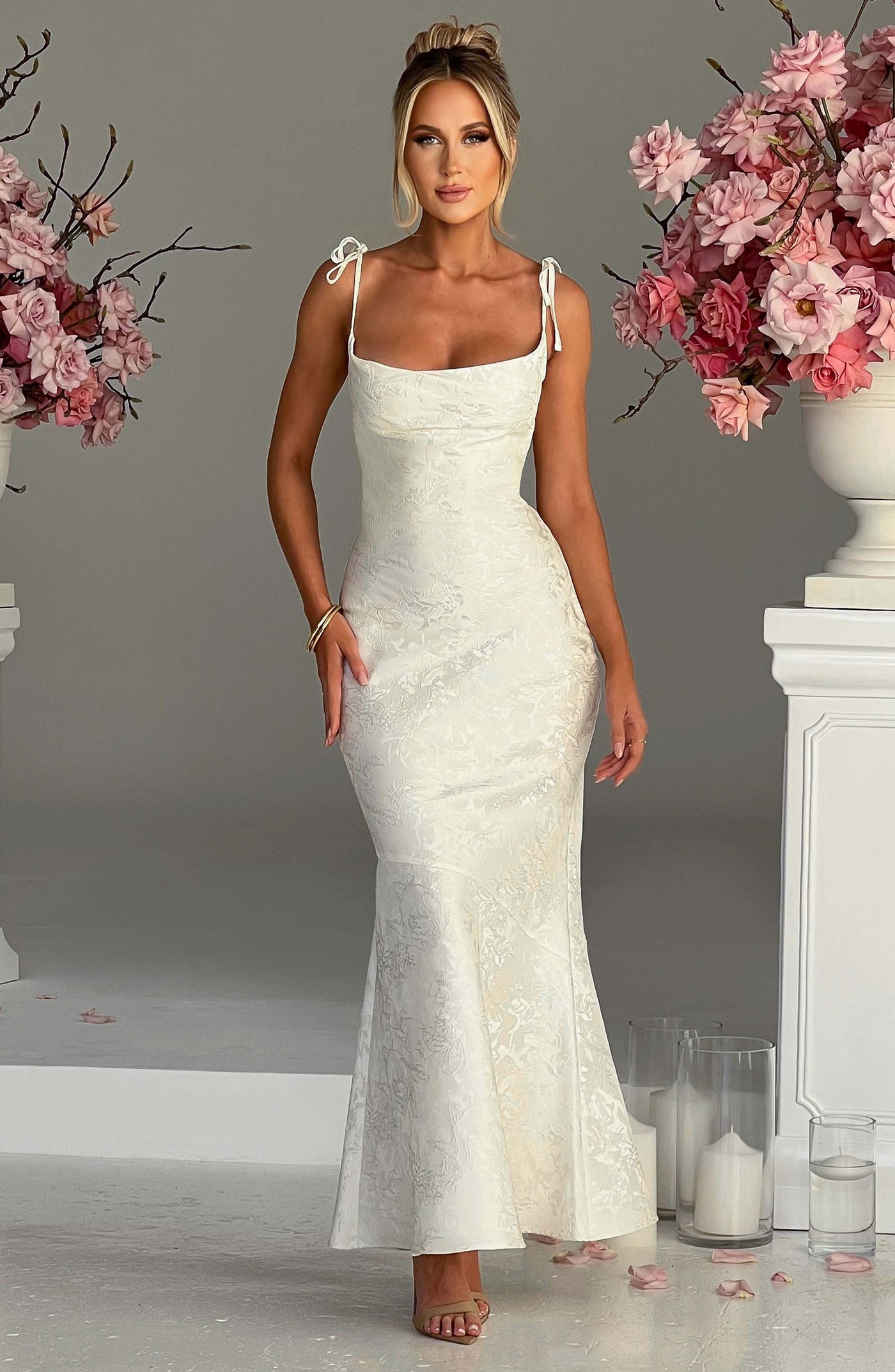 Whitney Maxi Elbise - Fildişi
