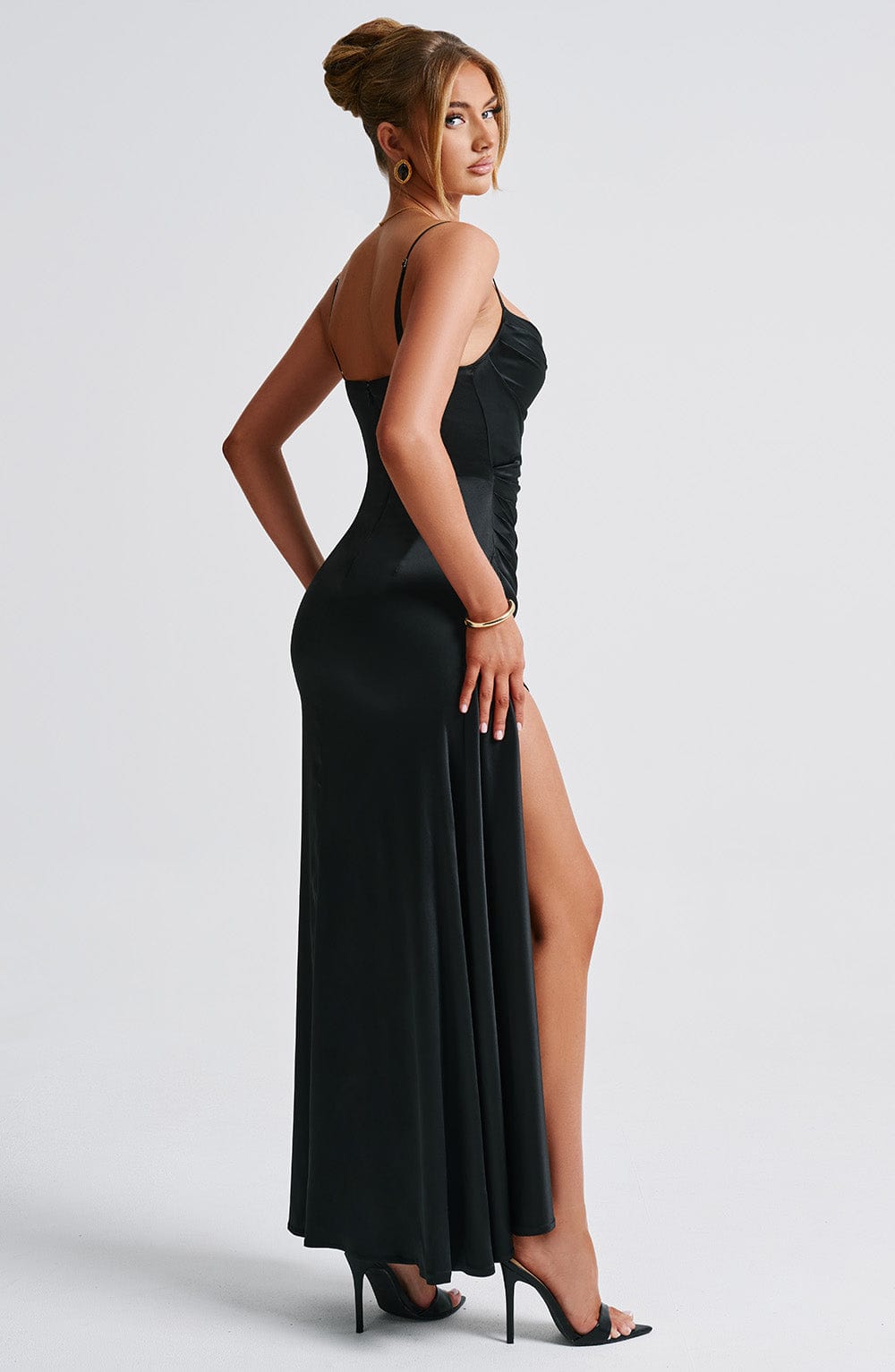 Winona Maxi Elbise - Siyah