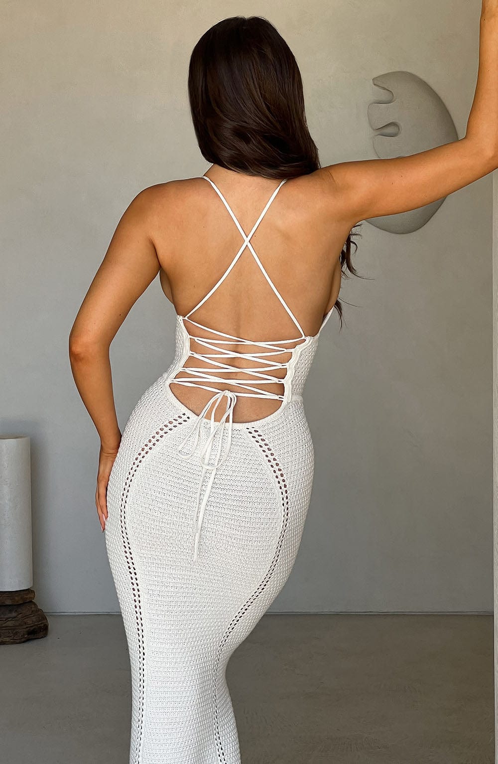 Xanthe Maxi Elbise - Beyaz