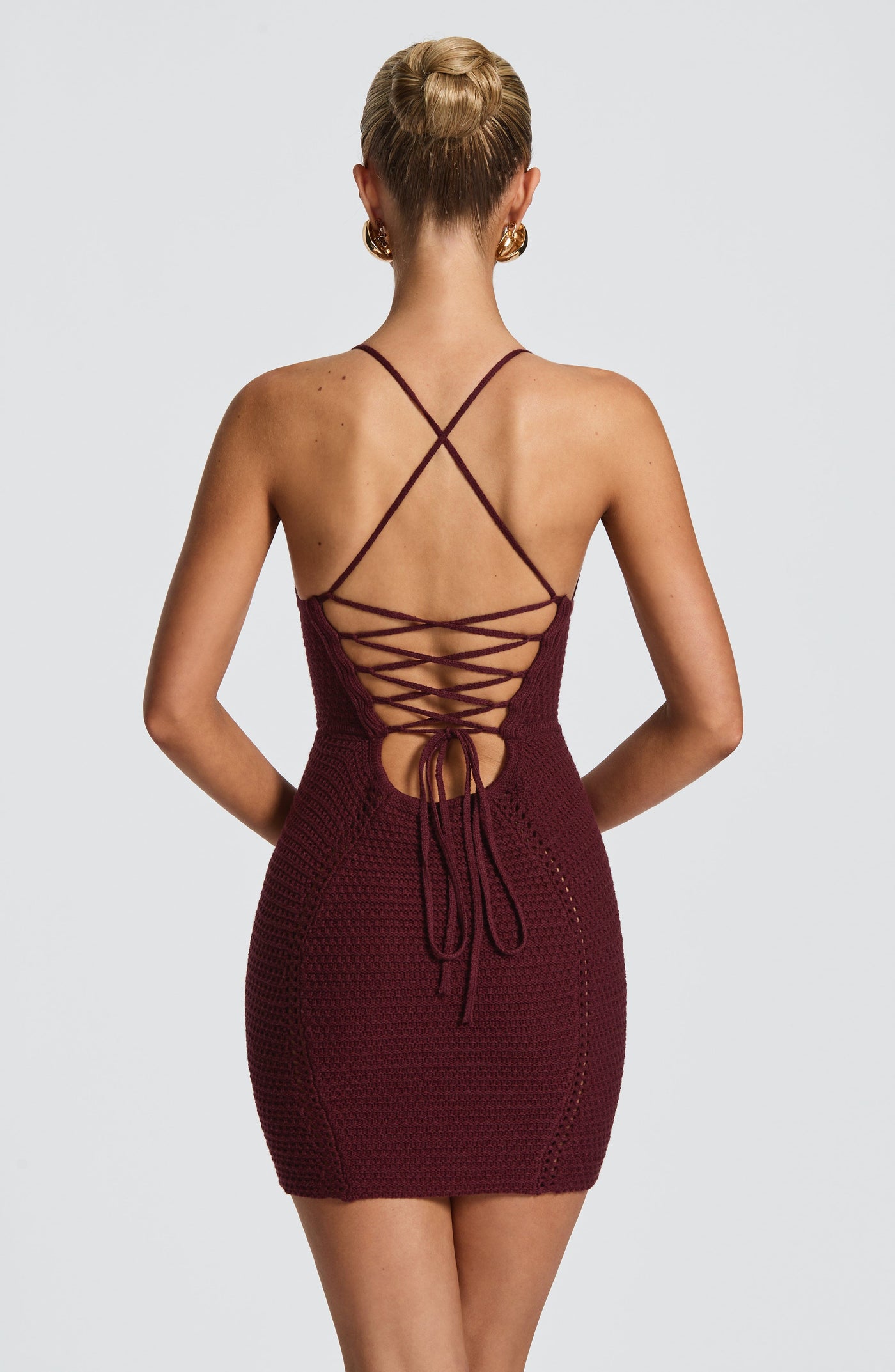 Xanthe Mini Elbise - Kiraz Lake