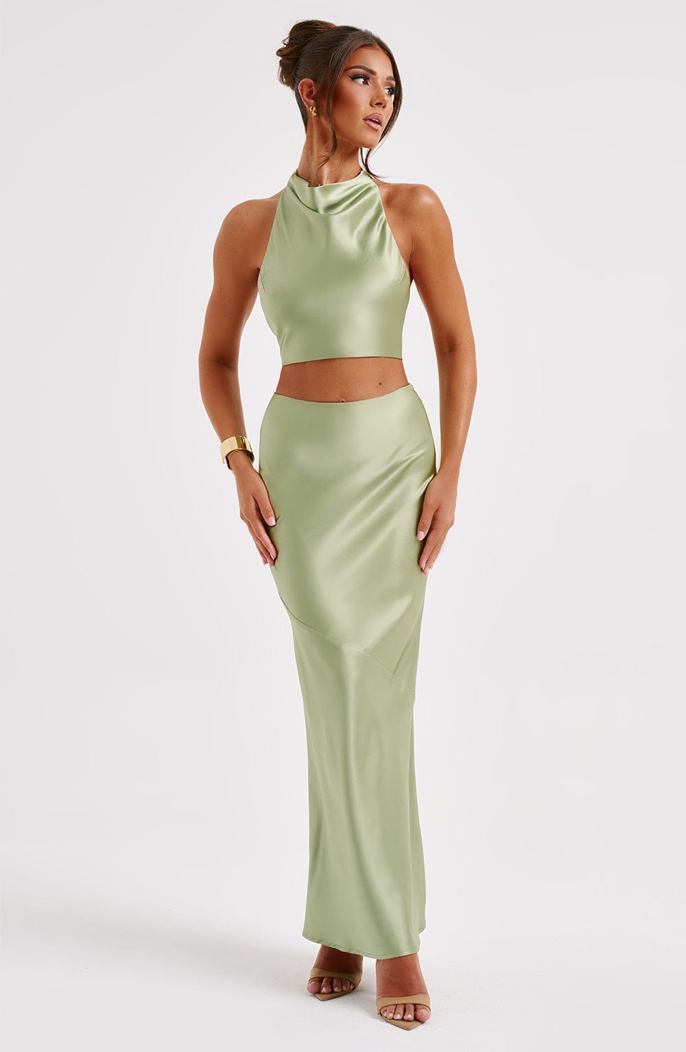 Zaylee Maxi Etek - Haki